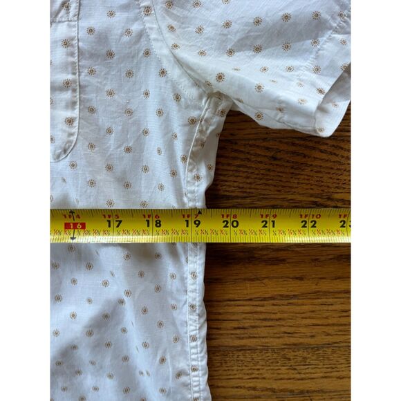 OUTERKNOWN White Floral Kelly Slater Button Up Surf Skate Shirt  Mens Size Small - Picture 8 of 8